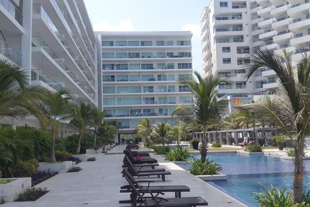 Hermoso Apartamento Con Todas Las Comodidades Acceso Directo A La Playa Morros Epic Sector La Boquilla Cumple Protocolos De Bioseguridad Cartagena Eksteriør billede
