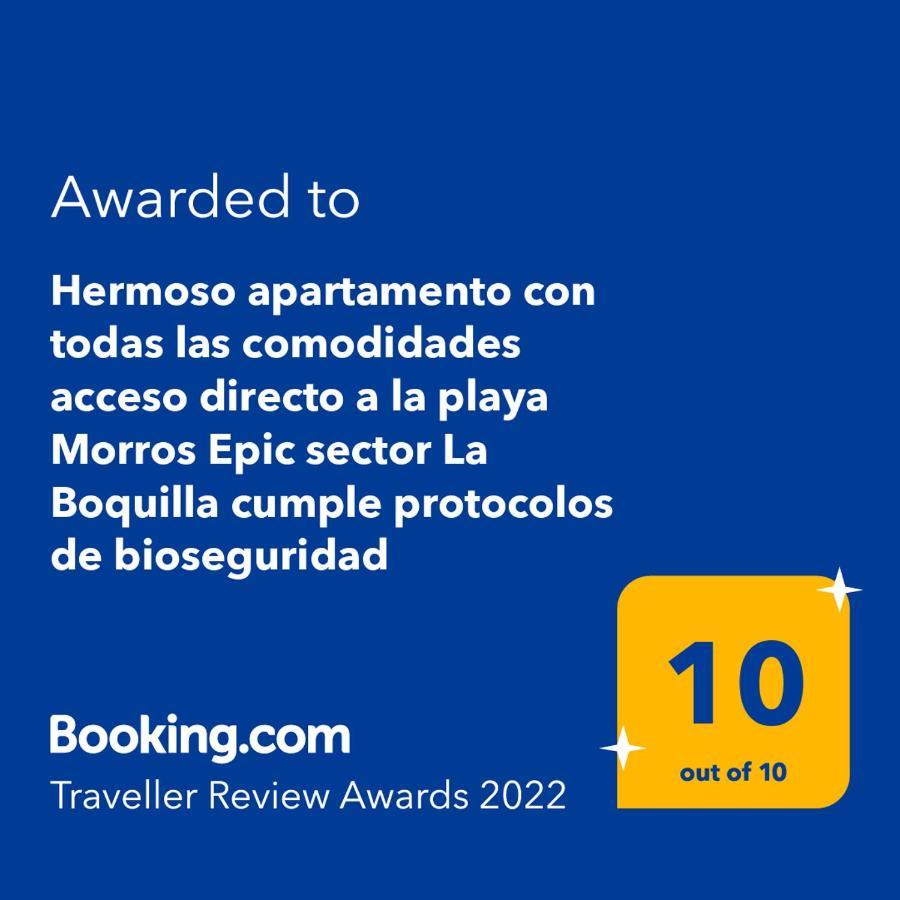 Hermoso Apartamento Con Todas Las Comodidades Acceso Directo A La Playa Morros Epic Sector La Boquilla Cumple Protocolos De Bioseguridad Cartagena Eksteriør billede
